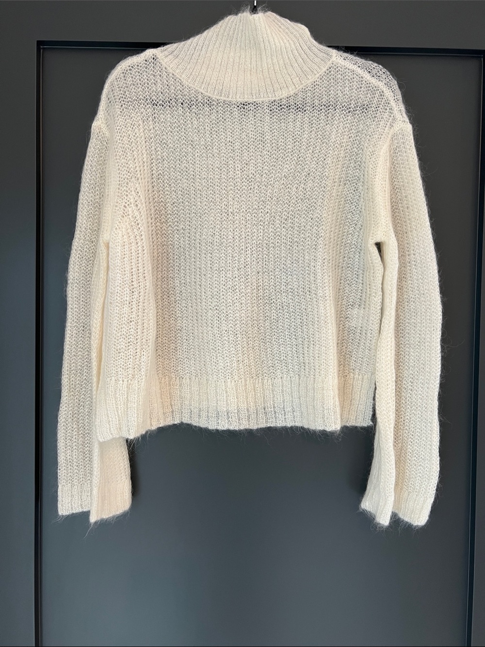 Bella Dahl Cream Turtleneck Knit Sweater